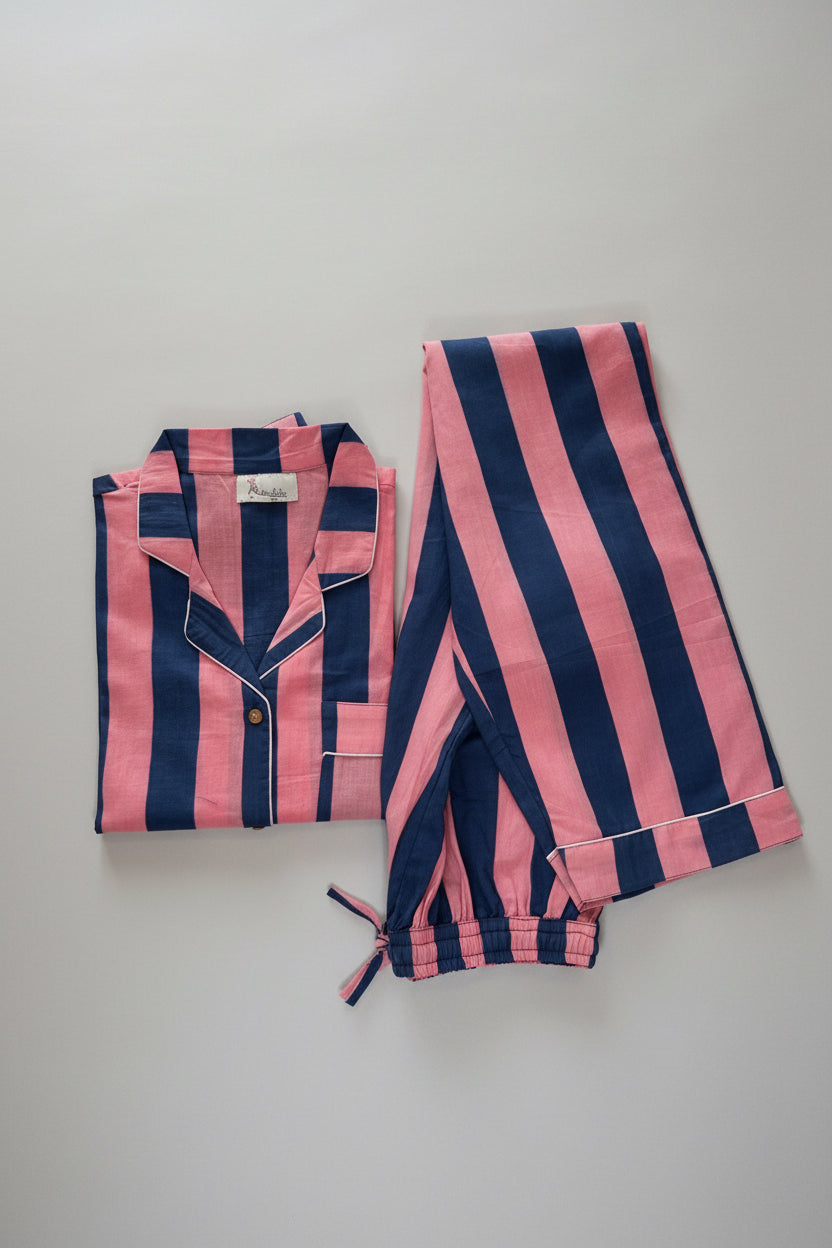 Blush Midnight Stripe PJ Set
