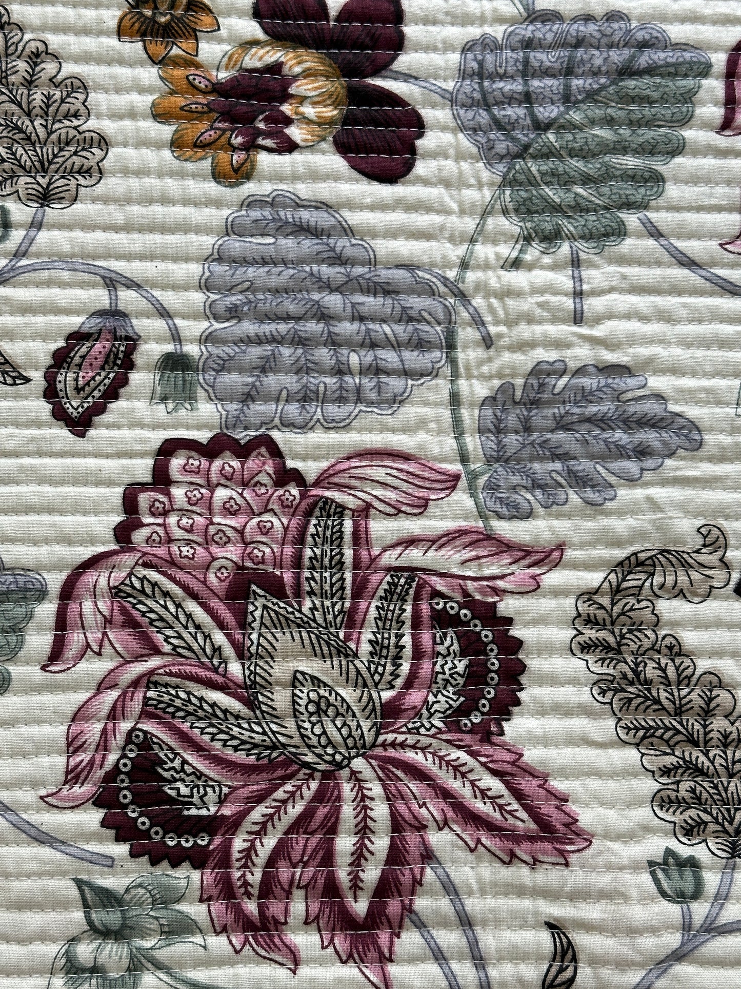 Quilted Bedcover - Flower design