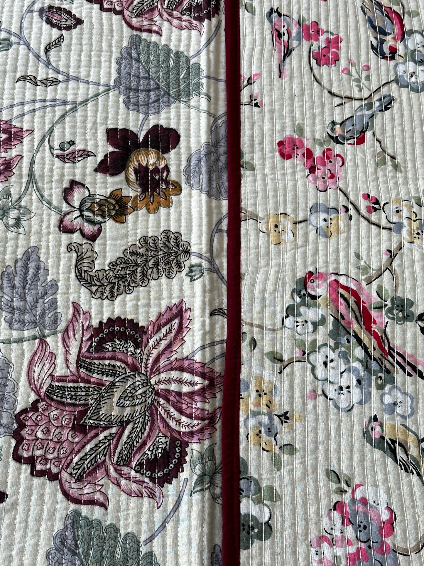 Quilted Bedcover - Flower design