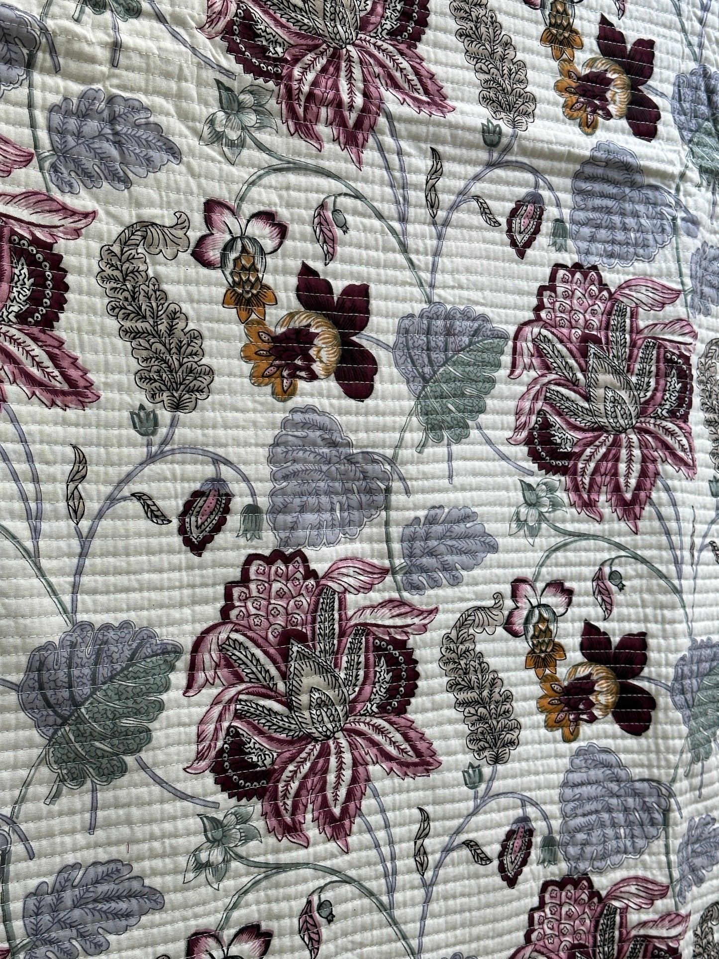 Quilted Bedcover - Flower design