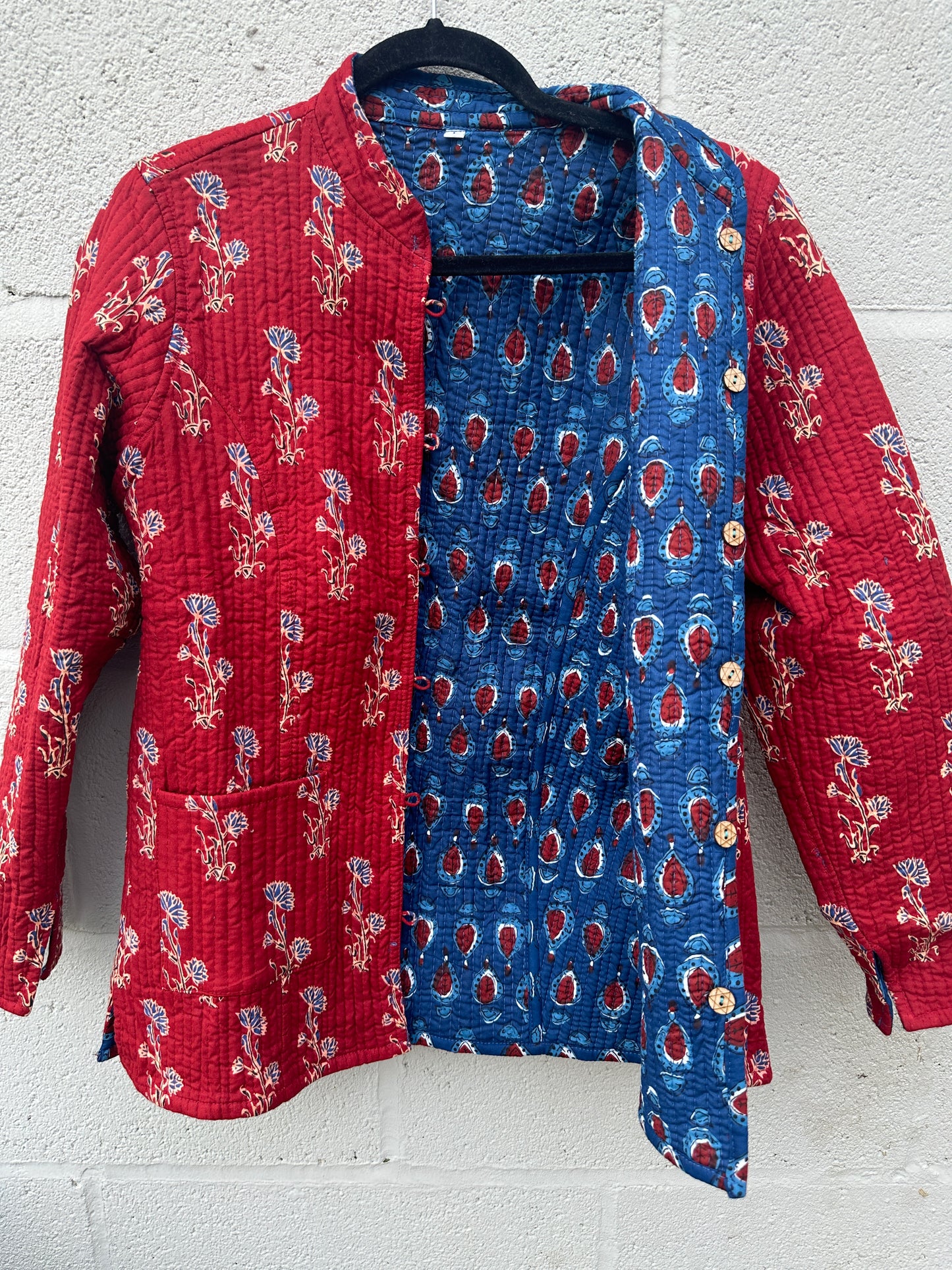 Roseate Wildflower - Quilted Jacket