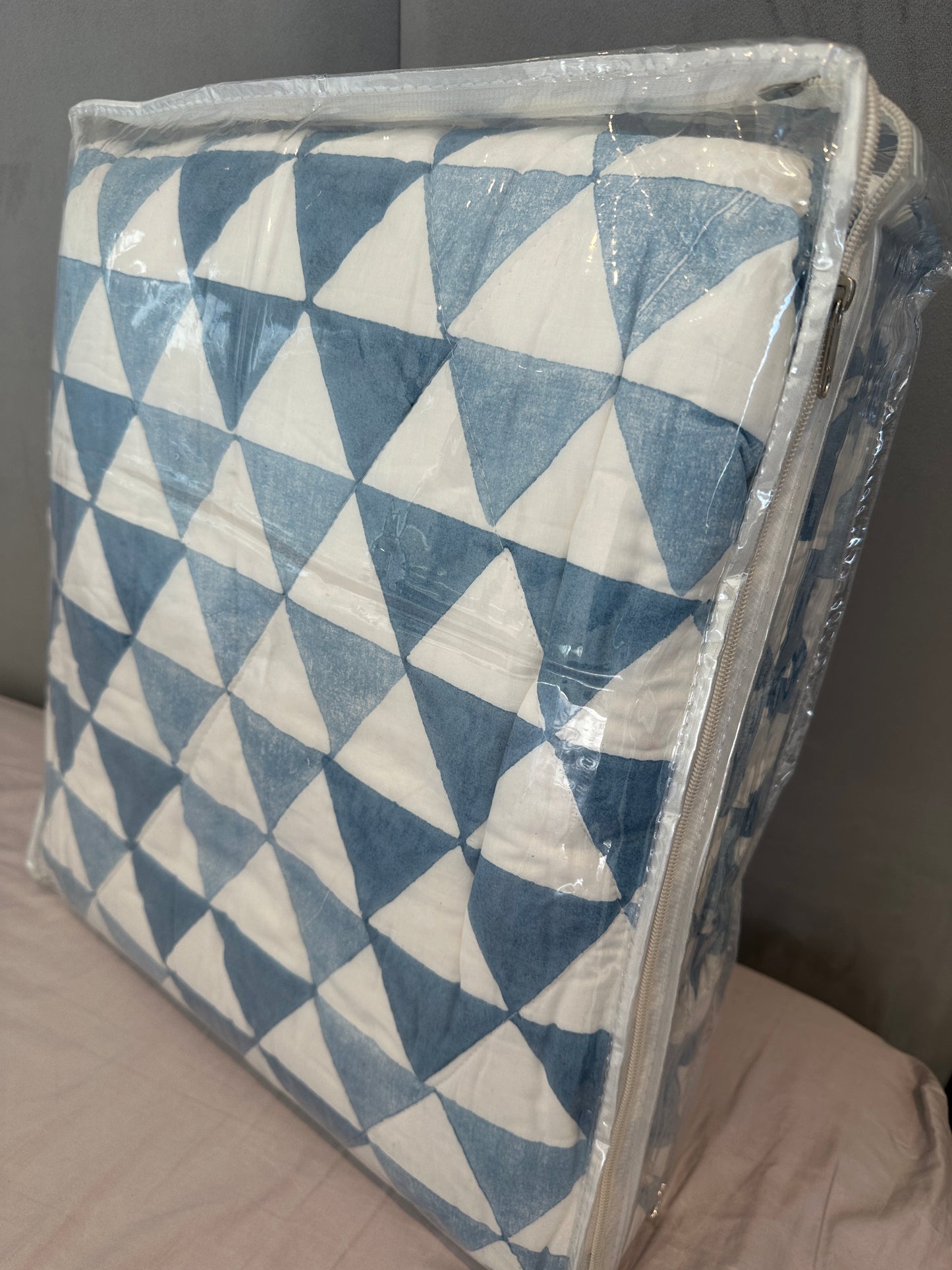 Geometric Quilted Luxury Bedcover - Premium Cotton