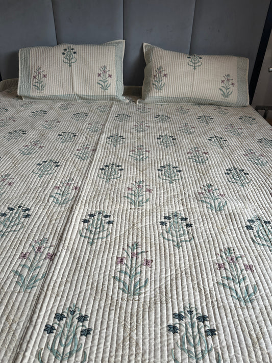 Luxury Quilted Bedcover - Premium Cotton