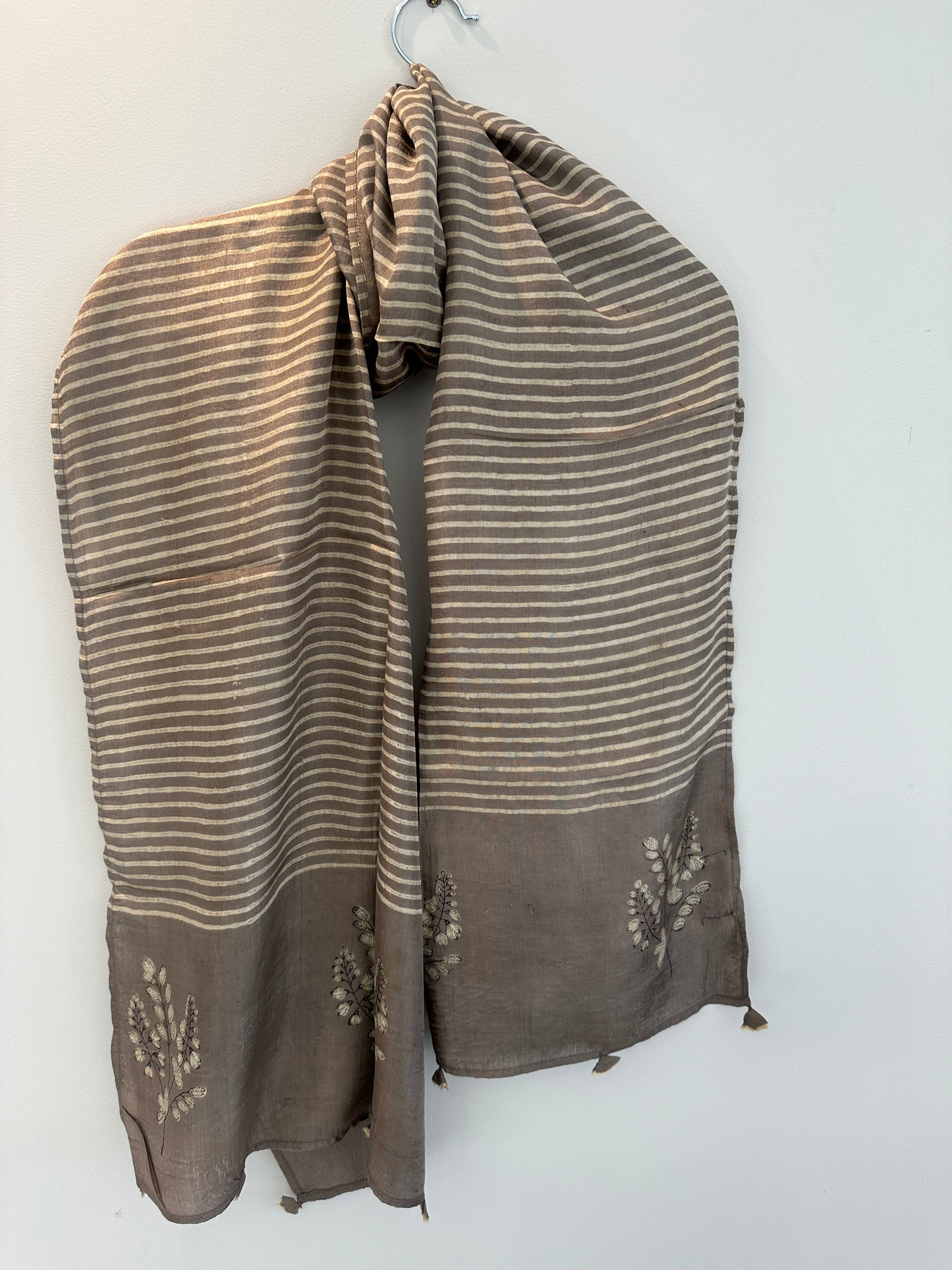 Stripe Symphony - Mulberry Silk Stole