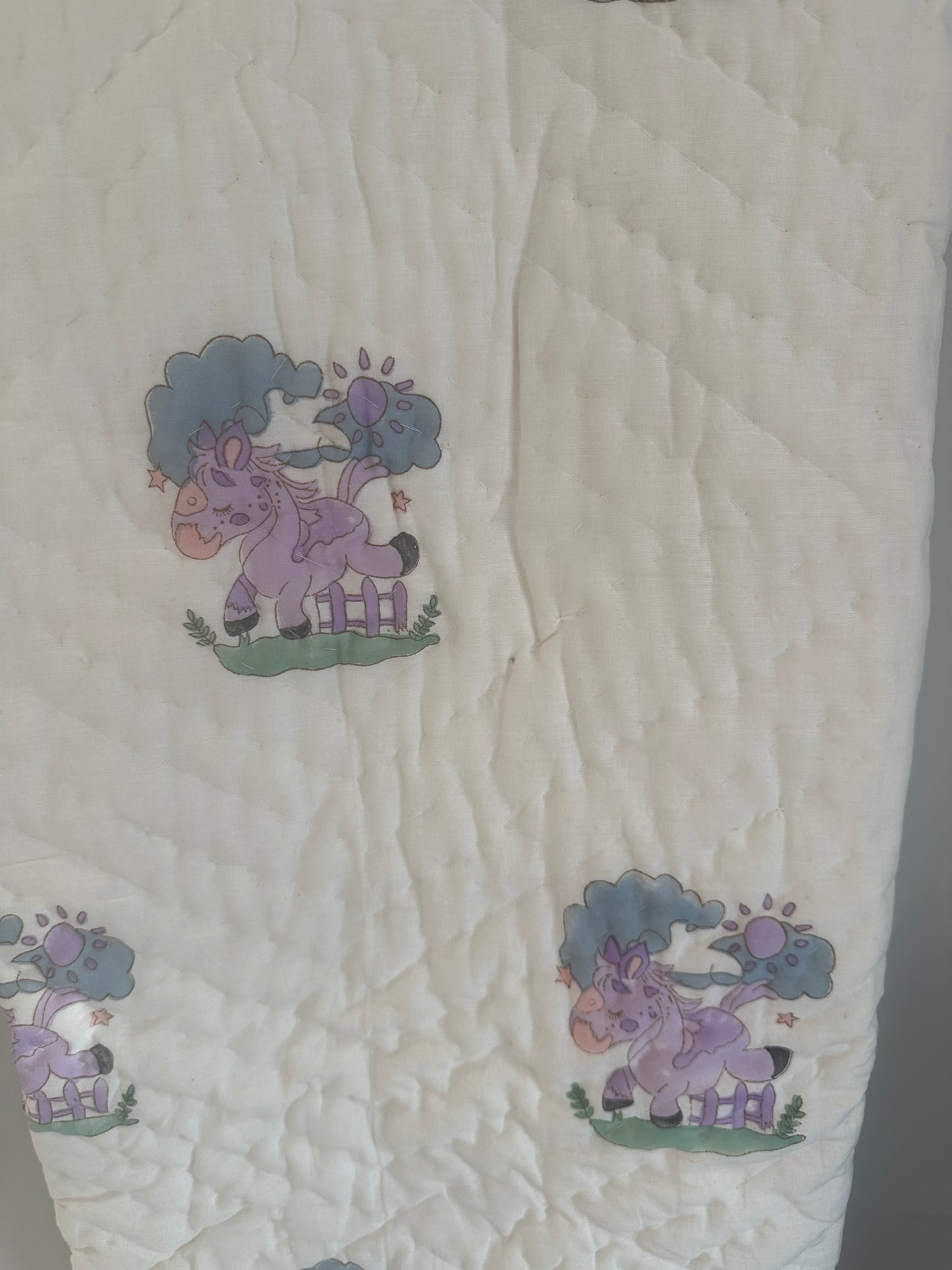 Pony Meadow - Hand Block Printed Reversible Kid's Blanket | Throw| Comforter