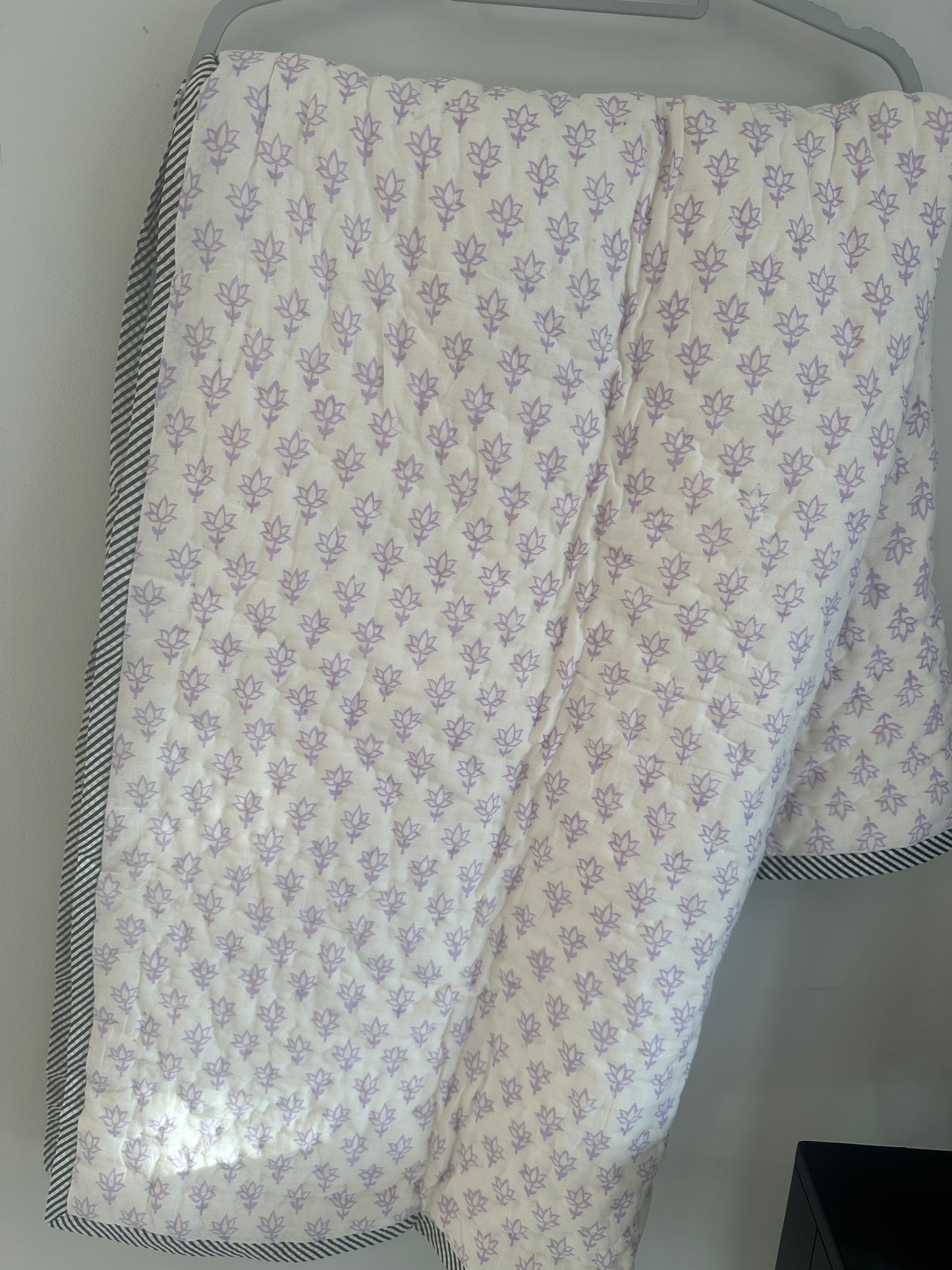 Pony Meadow - Hand Block Printed Reversible Kid's Blanket | Throw| Comforter
