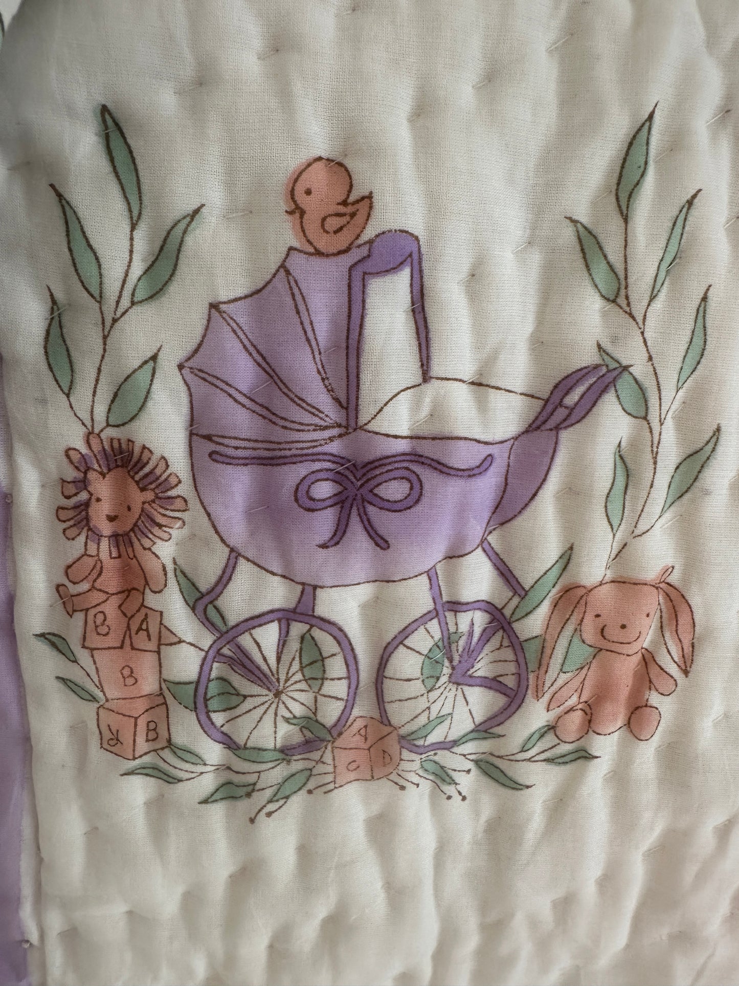Nursery Nook - Hand Block Printed Reversible Kid's Quilt