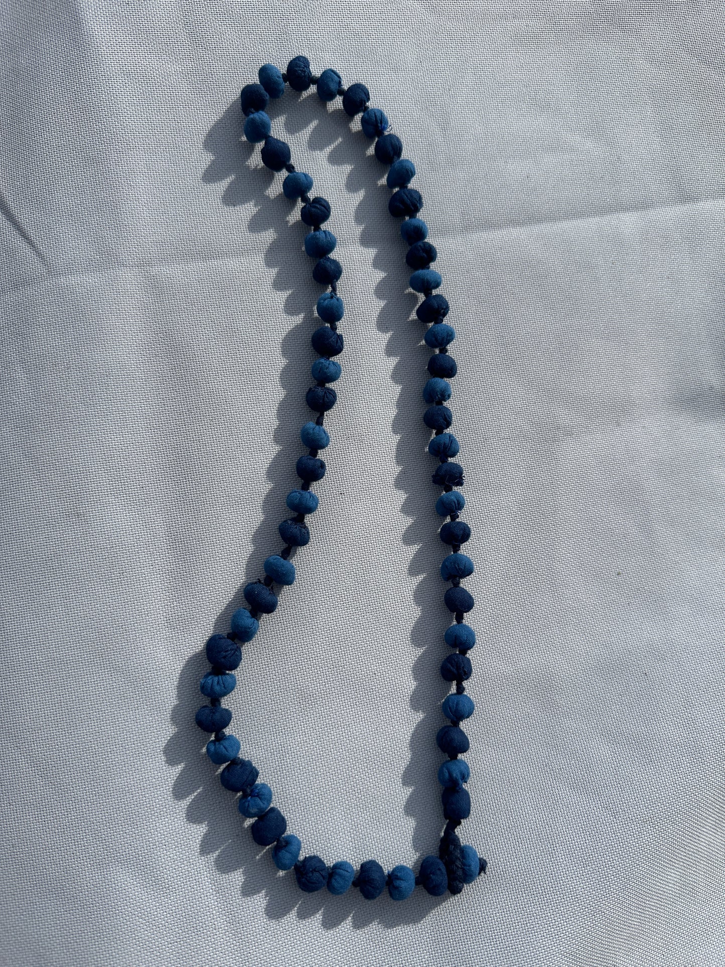 Eco-Friendly Upcycled Fabric Bead Necklace