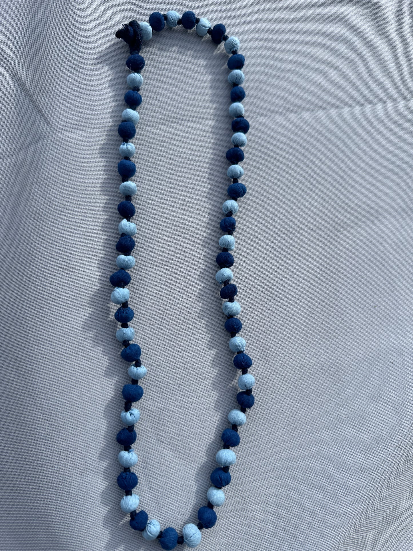 Eco-Friendly Upcycled Fabric Bead Necklace