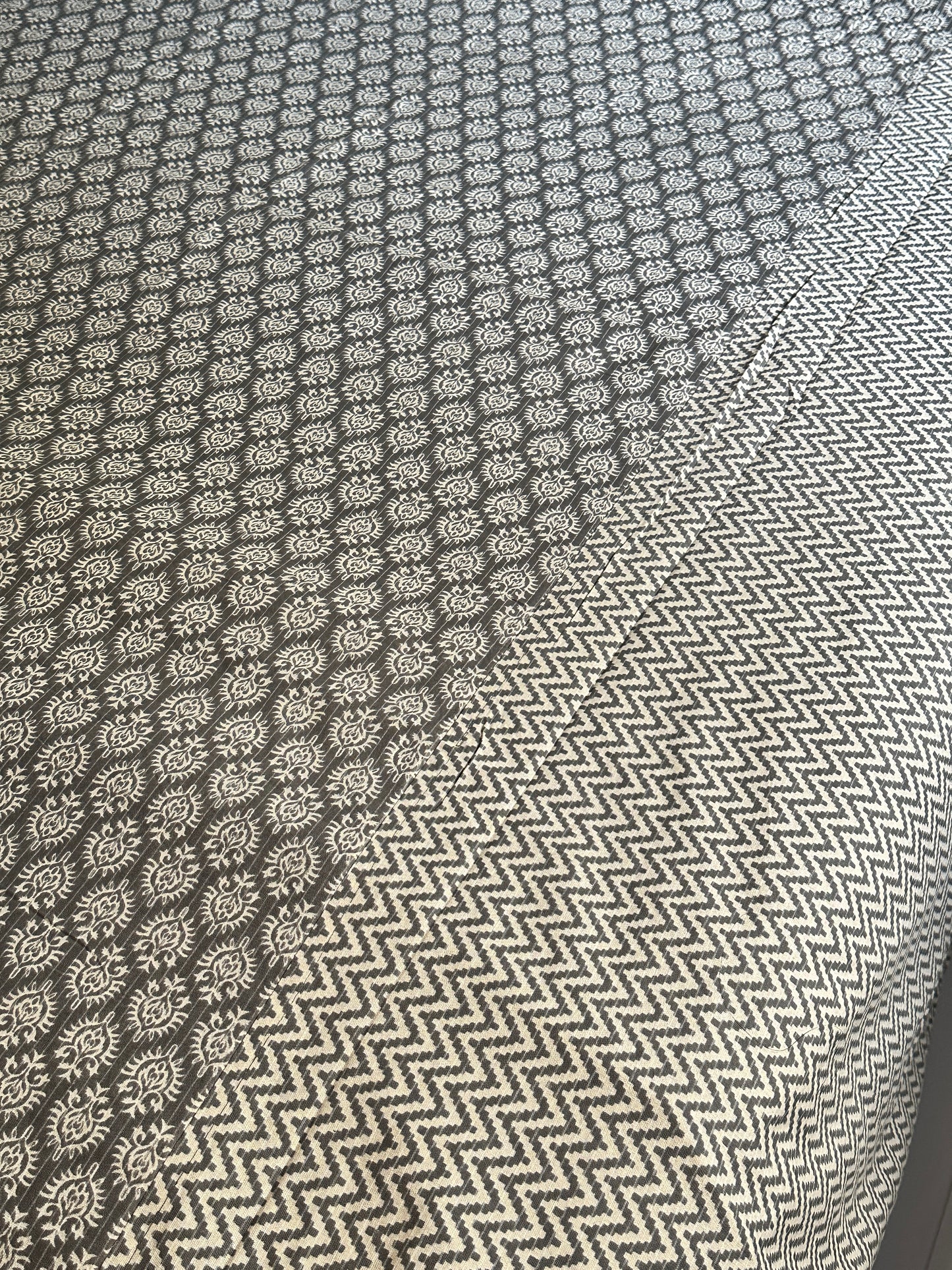 Monochrome Harmony Bedsheet