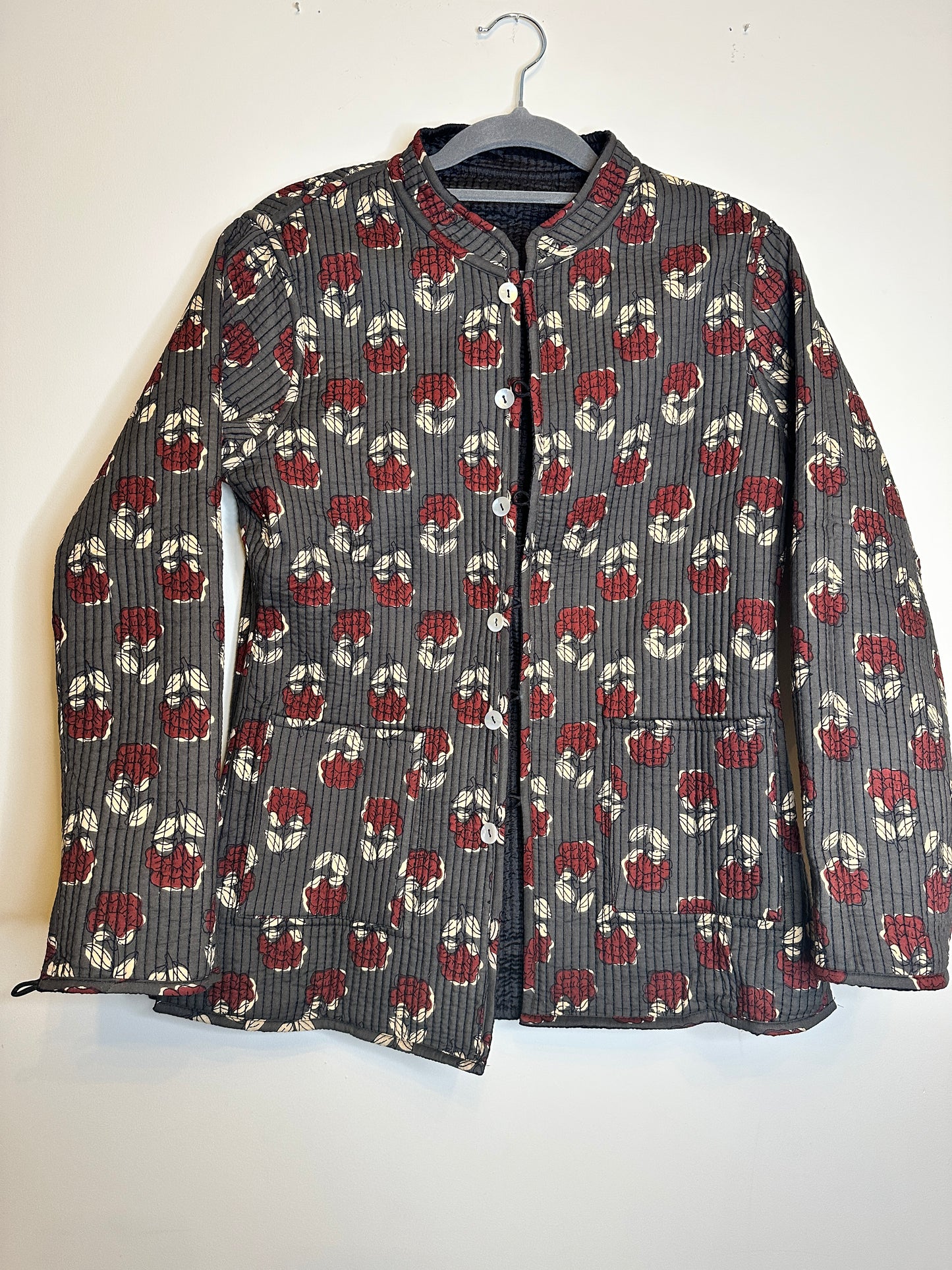 Black Silk Serenade - Quilted Jacket