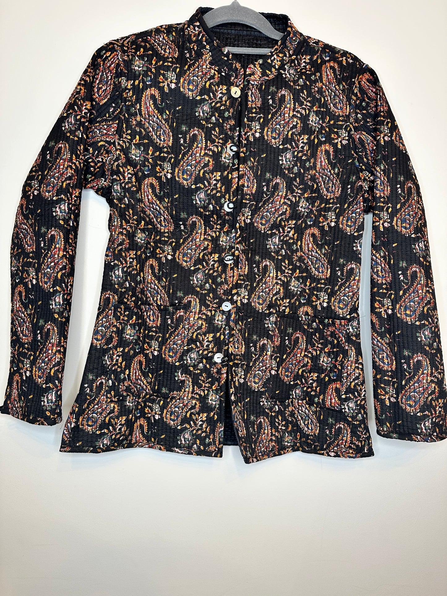Black Silk Serenade - Quilted Jacket