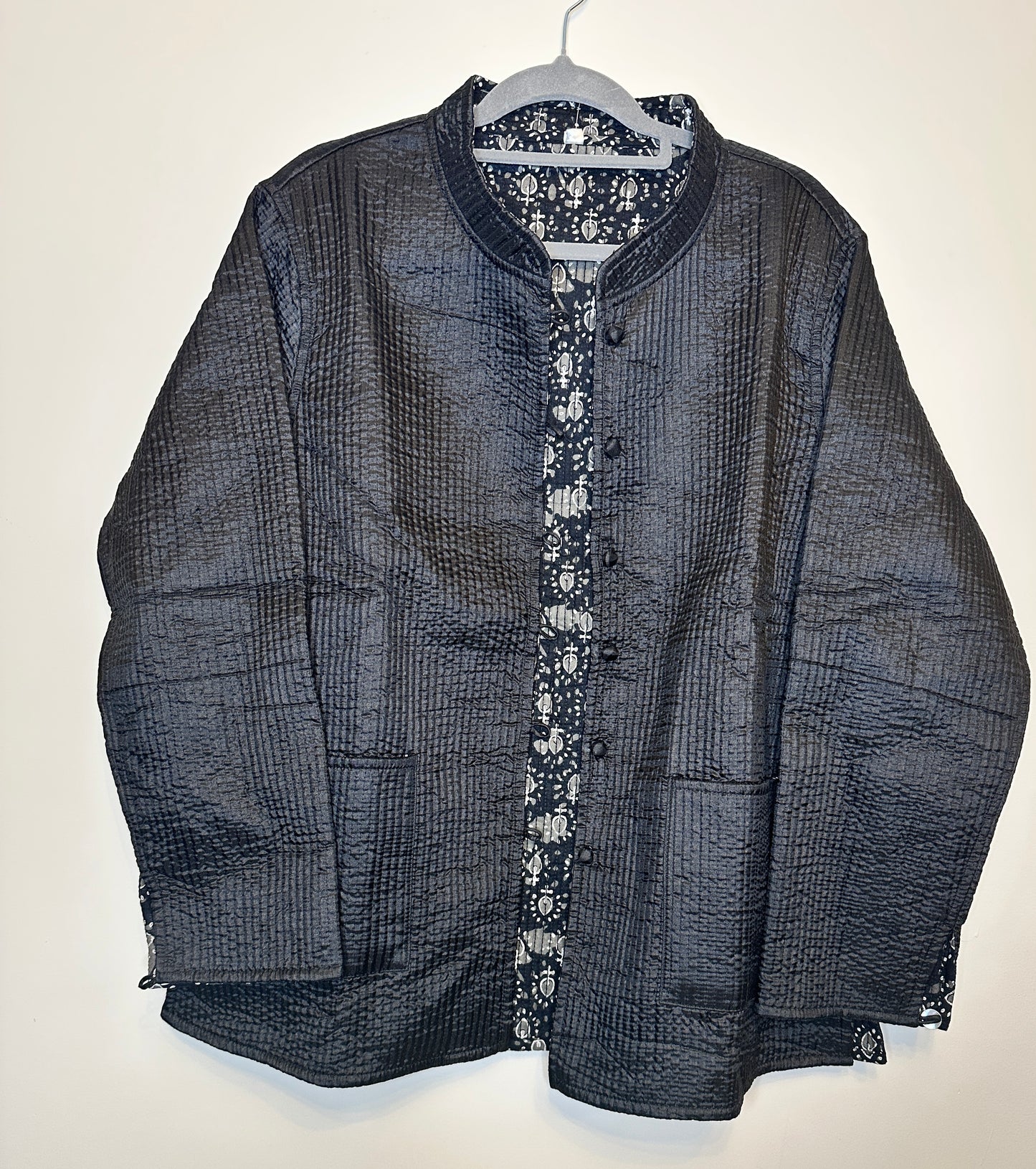 Black Silk Serenade - Quilted Jacket
