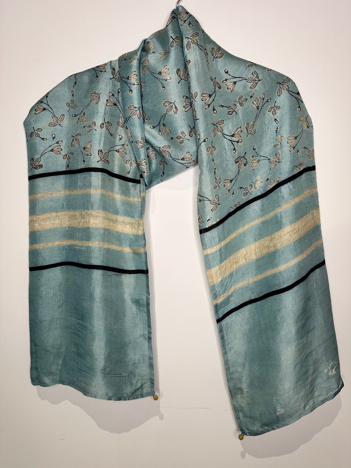 Indigo Blossom - Mulberry Silk Stole
