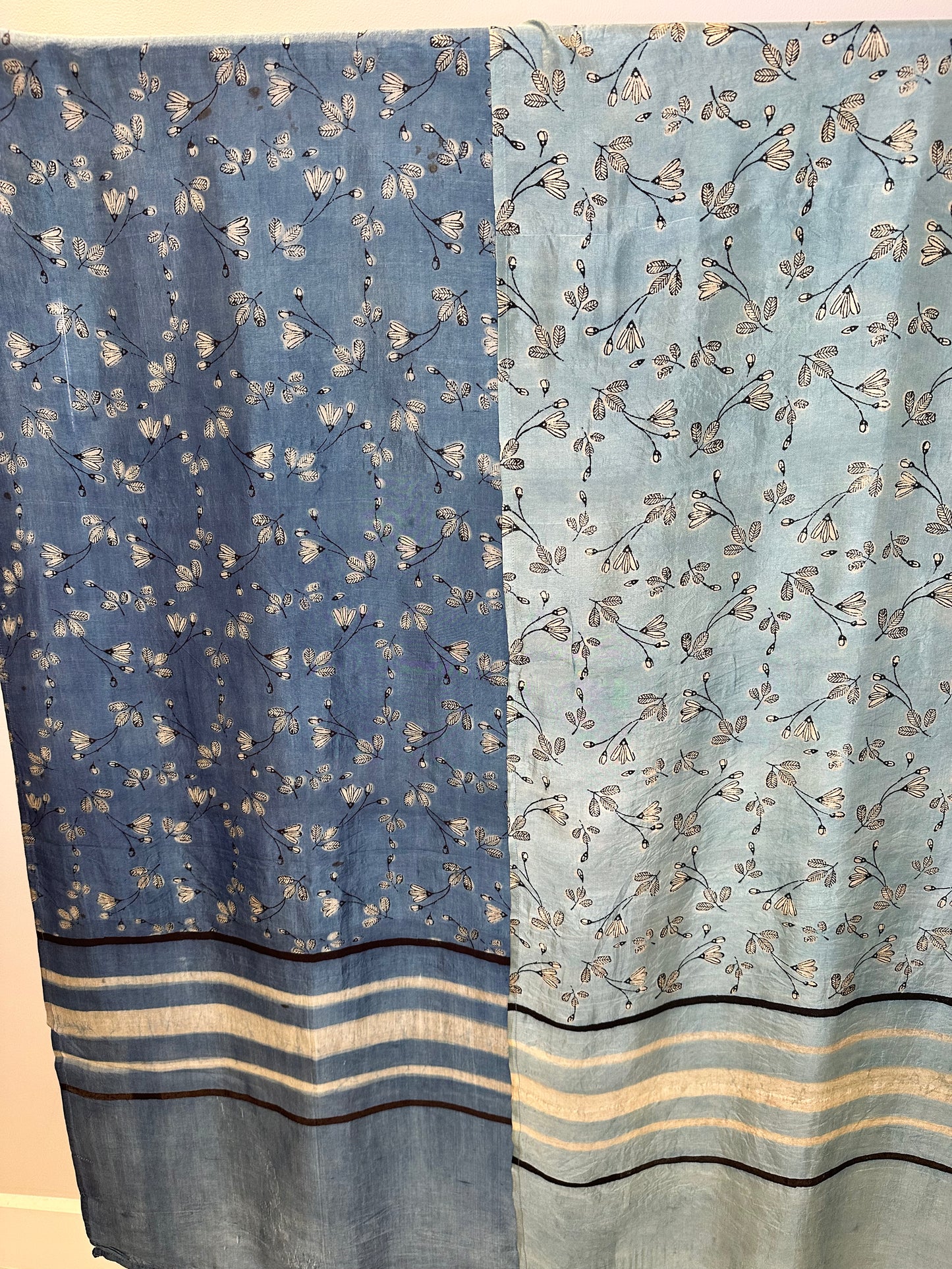 Indigo Blossom - Mulberry Silk Stole