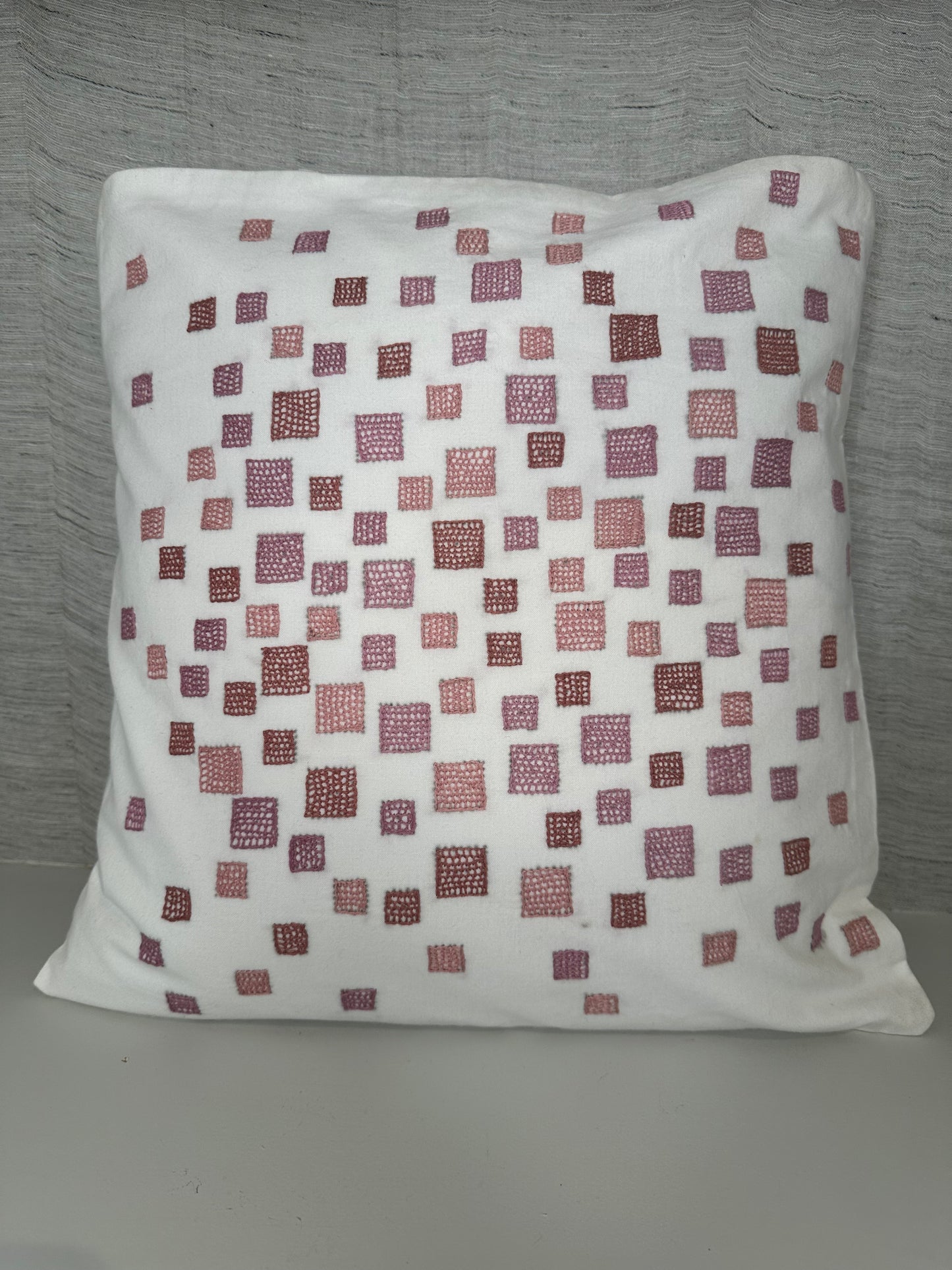 Blush Mosaic - Embroidered Cushion Covers | Scatter Pillows