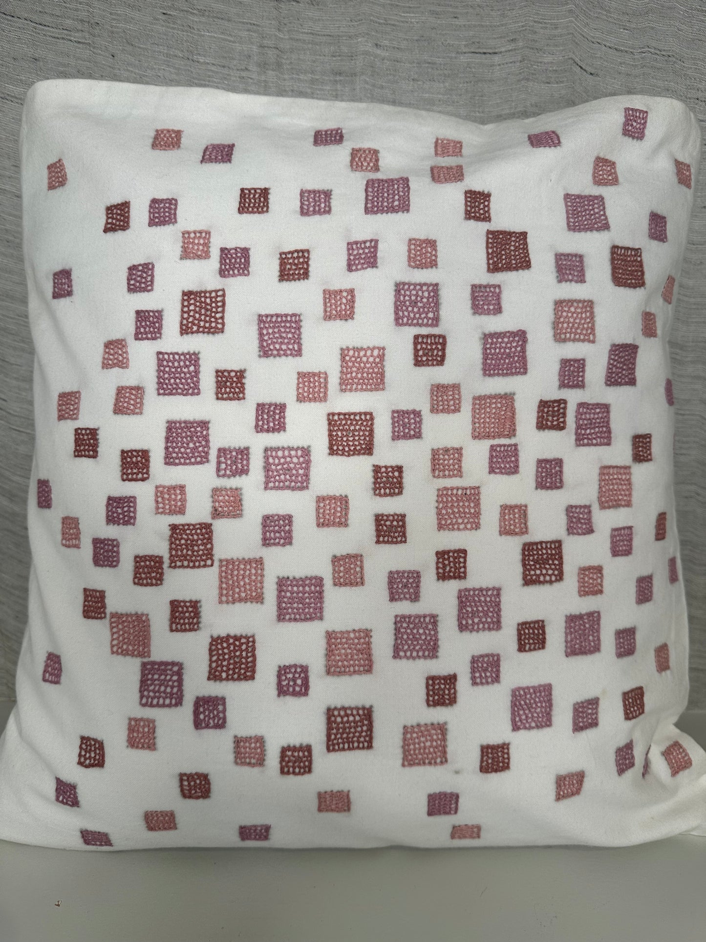 Blush Mosaic - Embroidered Cushion Covers | Scatter Pillows