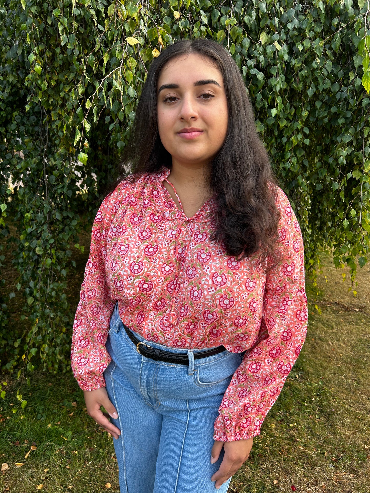 Aqua Blossom One-Size Top