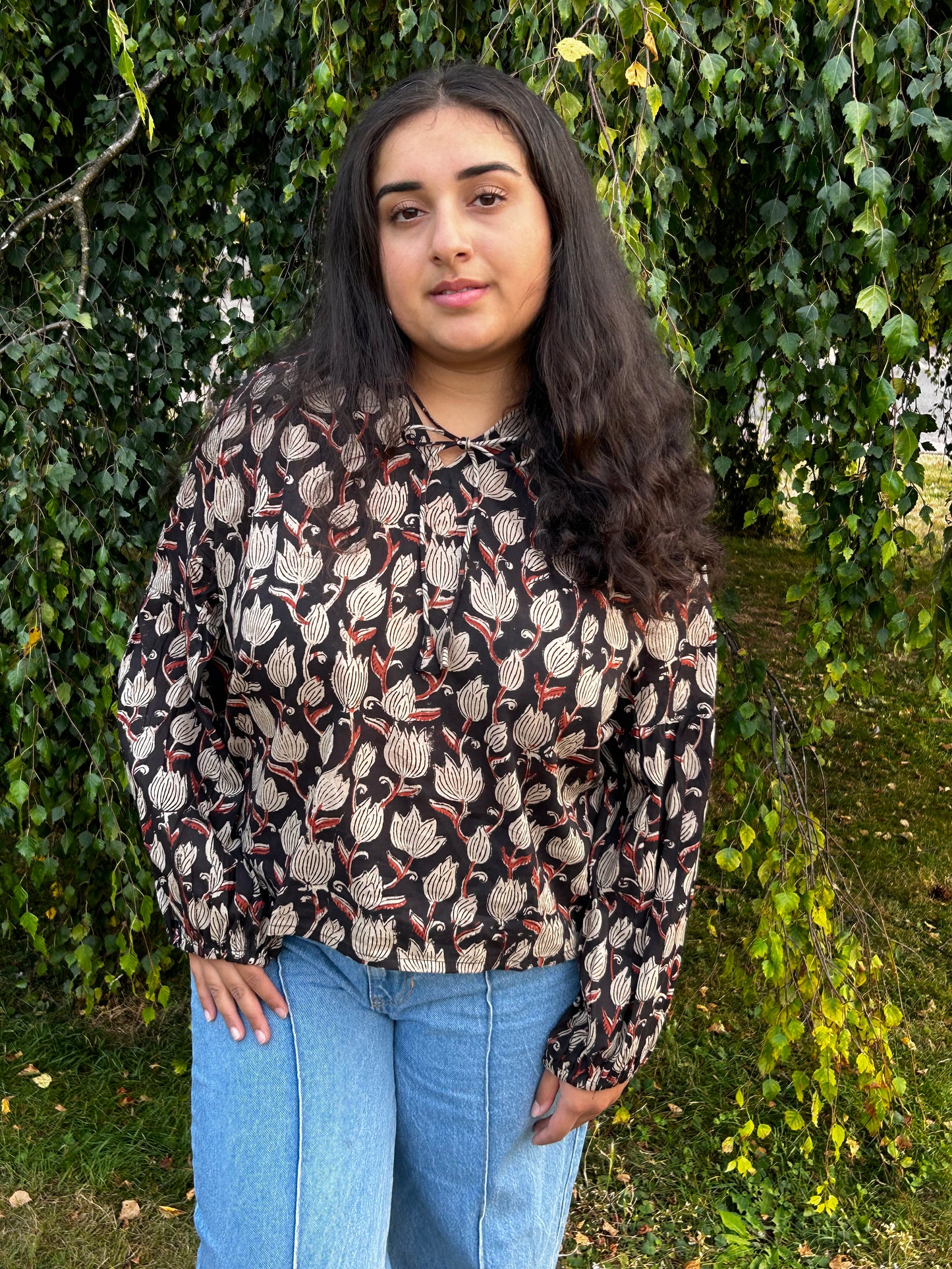 Aqua Blossom One-Size Top