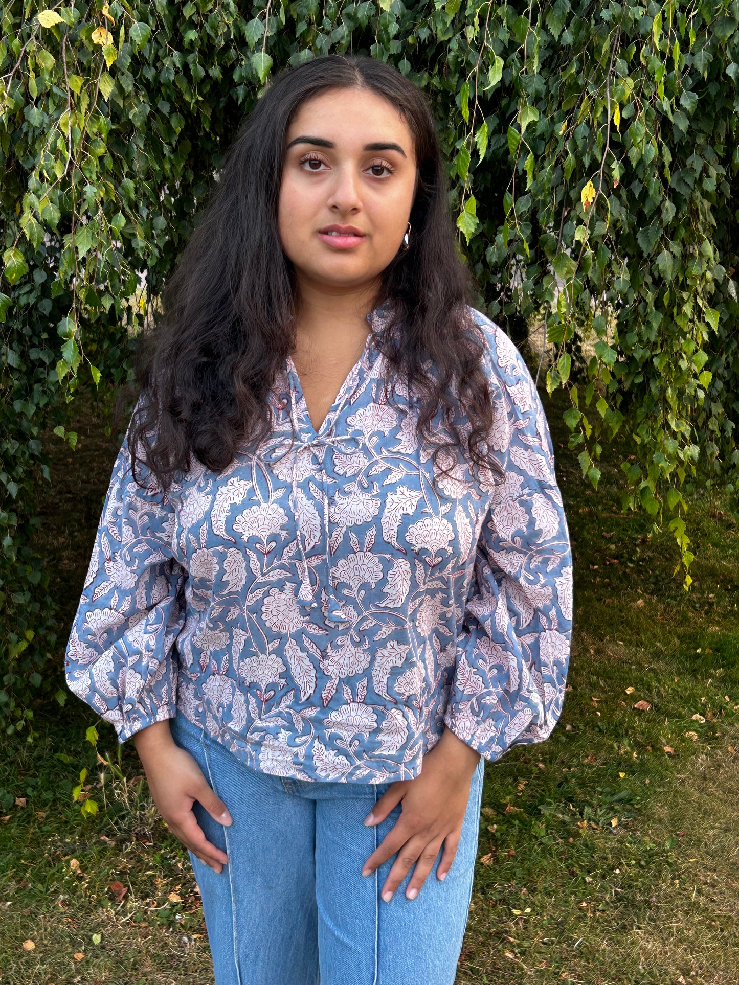 Aqua Blossom One-Size Top