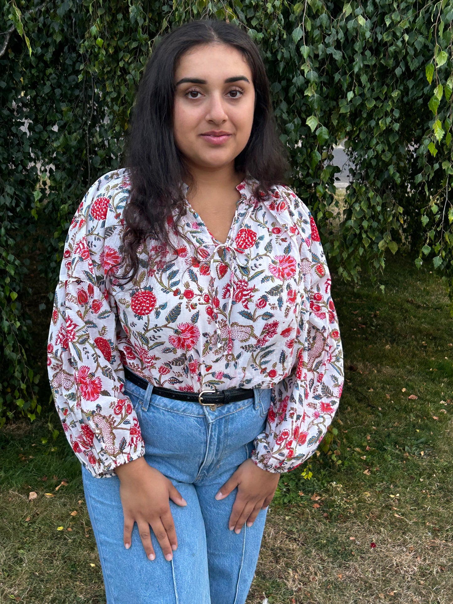 Aqua Blossom One-Size Top