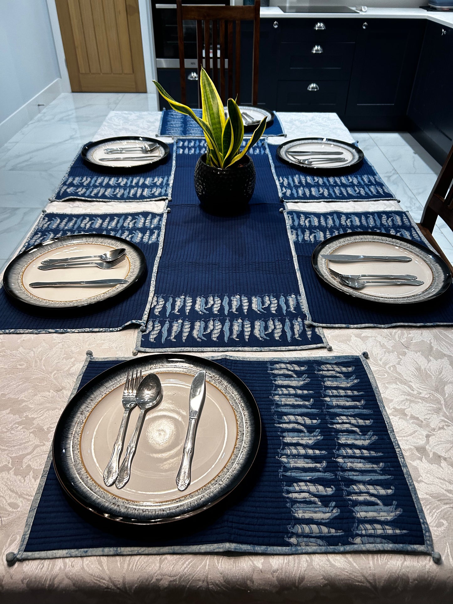Table Mats Set - Chillies