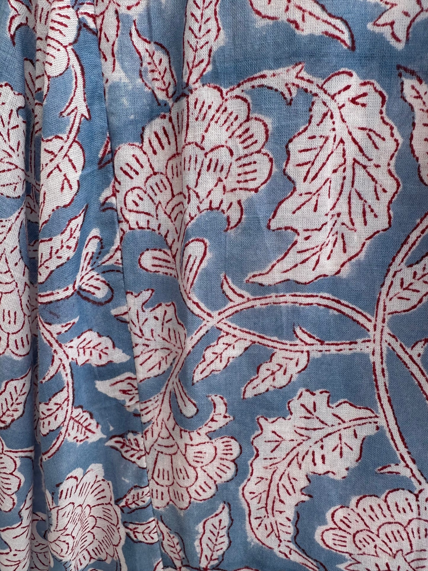 Riya Midi Dress- Azure Bloom