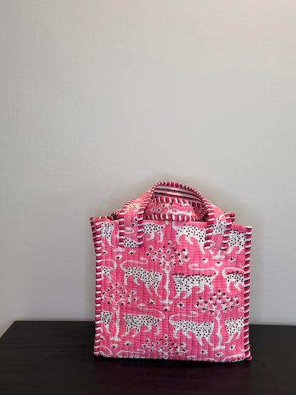 Pink Leopard MiniTote