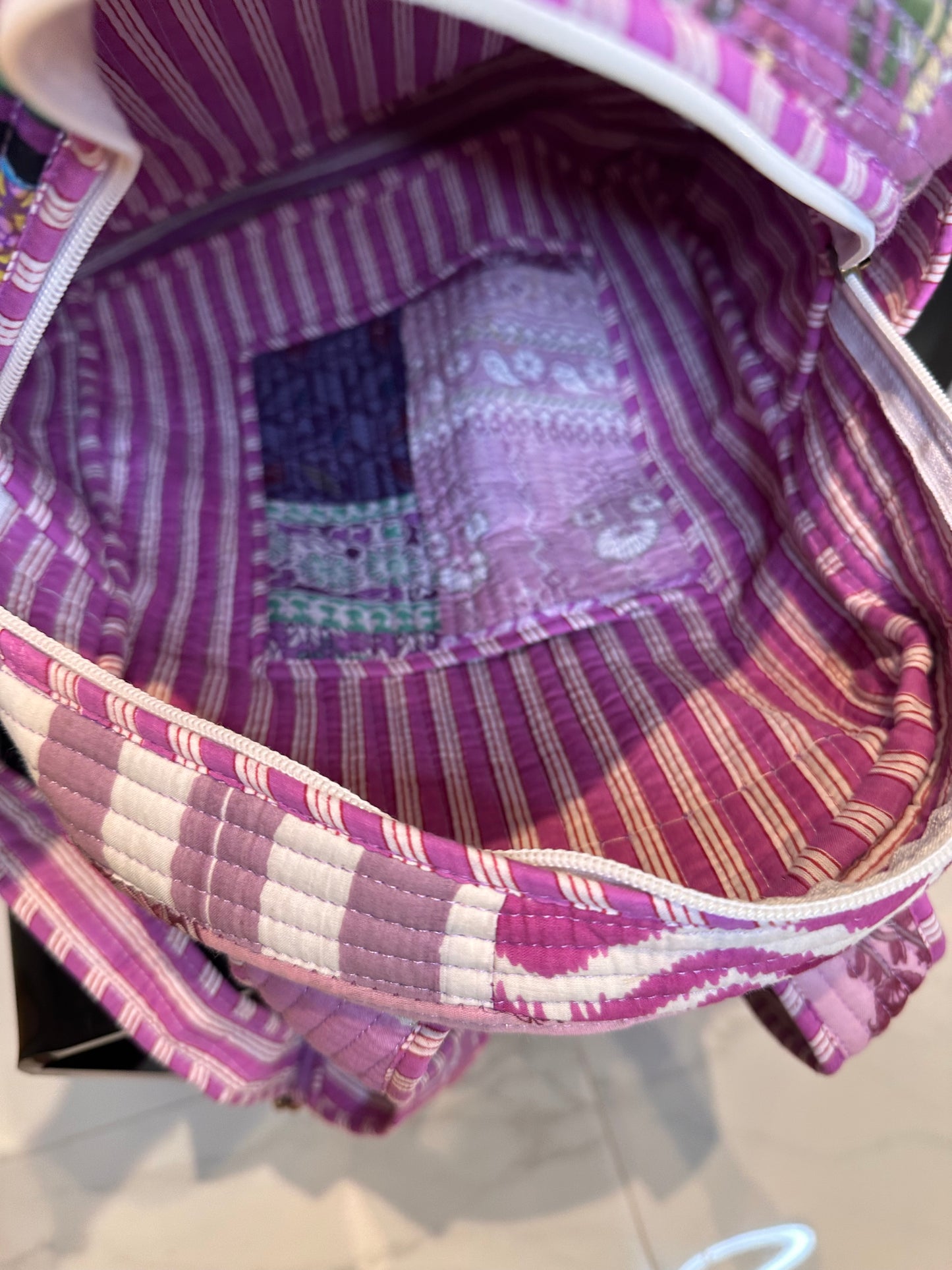 Lavender Patchwork Backpack
