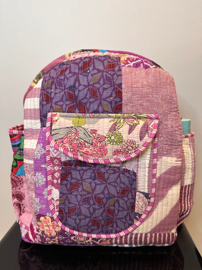 Lavender Patchwork Backpack