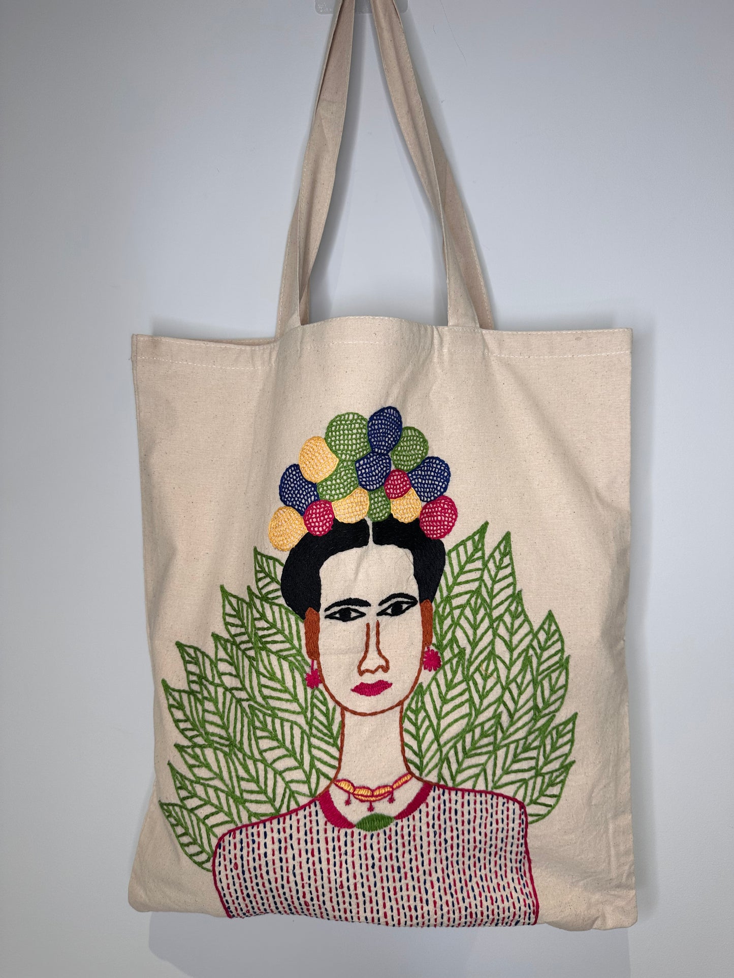 Frida's Garden - Embroidered Tote Bag