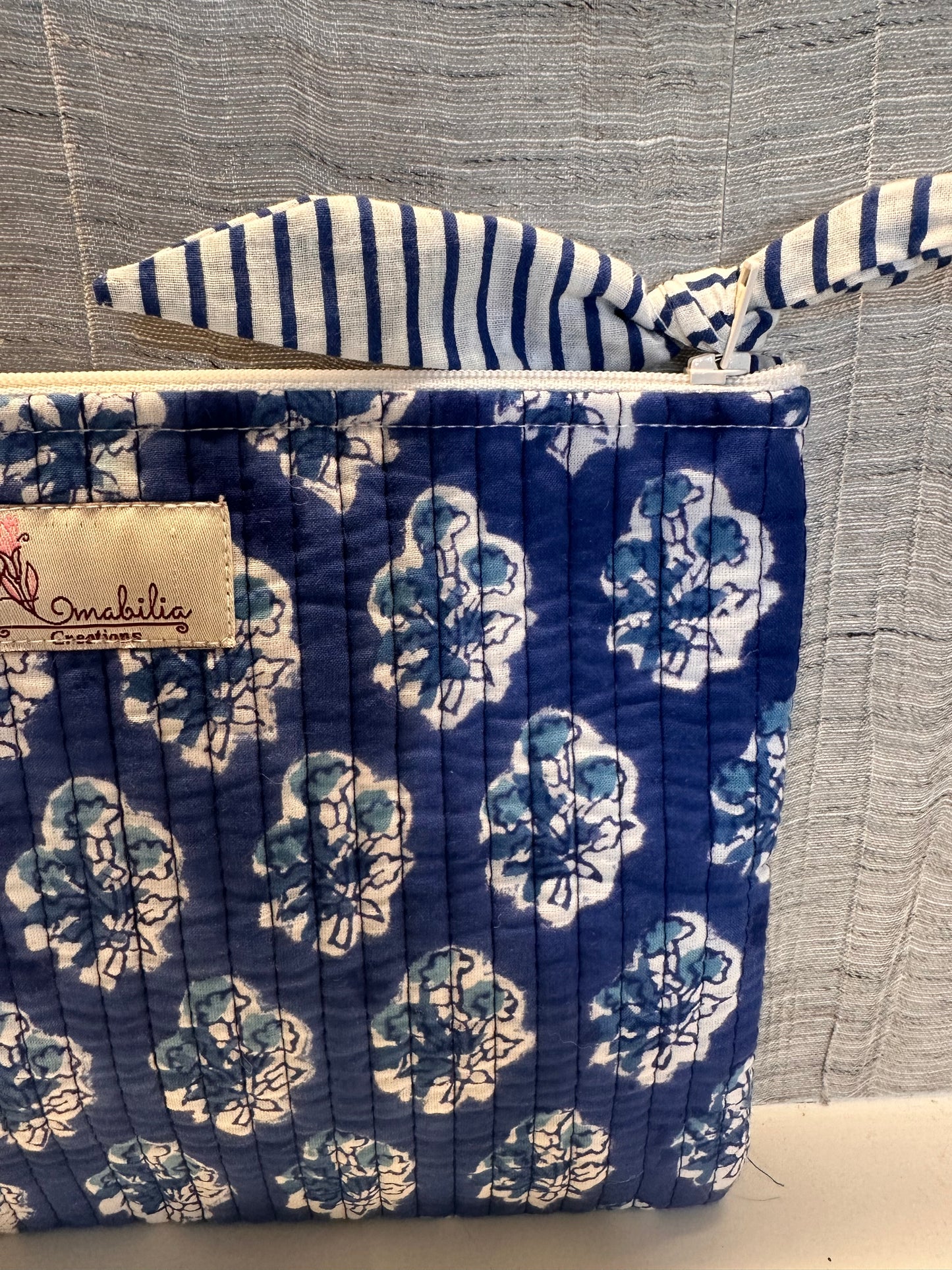 Blueberry Vine Zipper Pouch