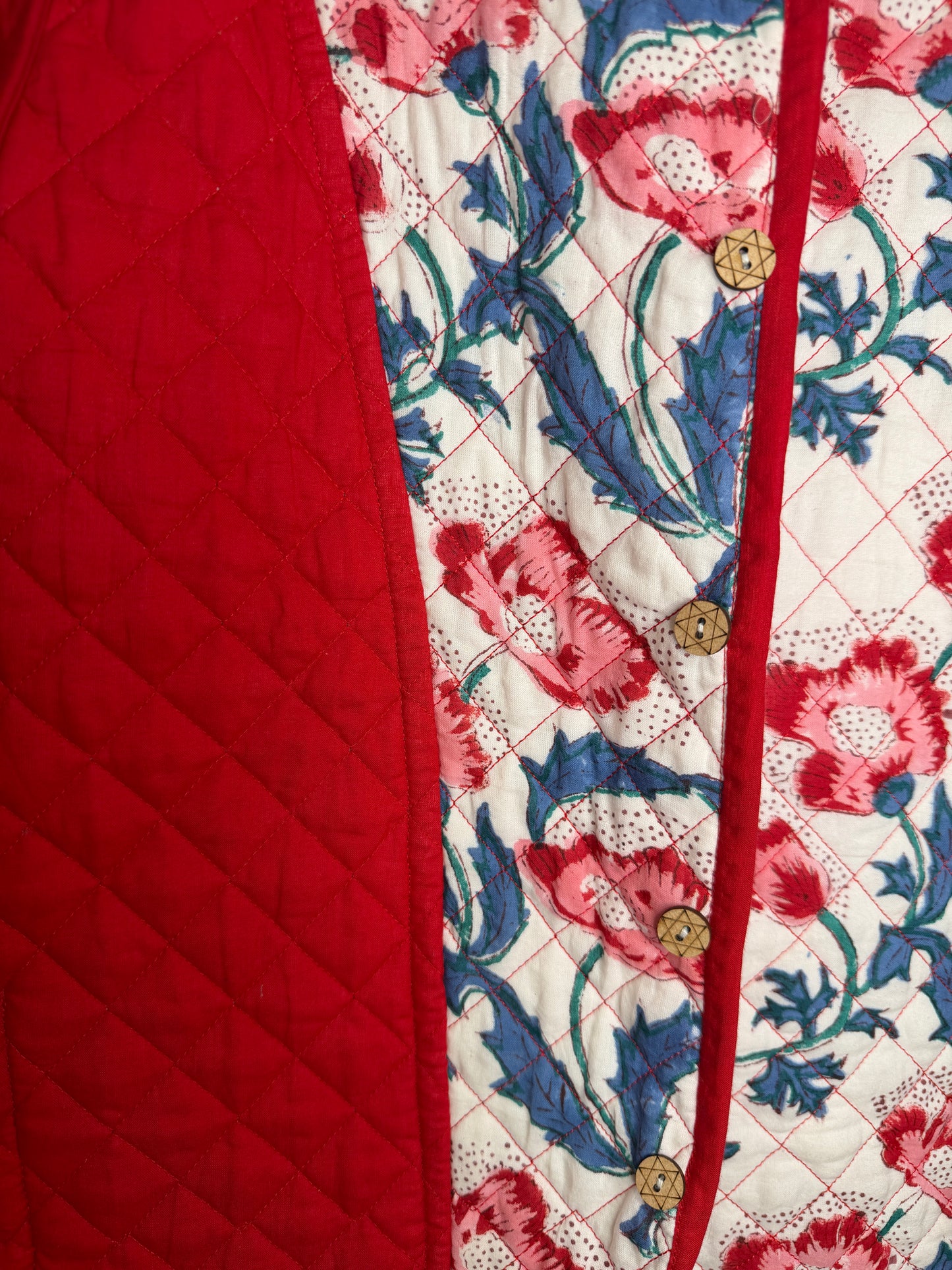 Crimson Poppy Quilted Jacket