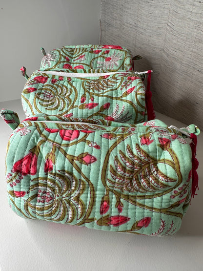 Mint Blossom - Multi Purpose Pouch