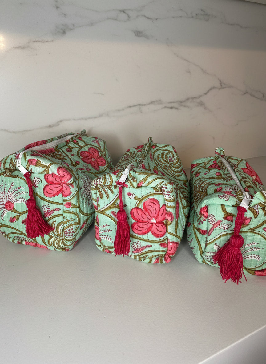 Mint Blossom - Multi Purpose Pouch
