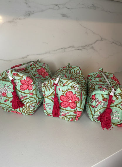 Mint Blossom - Multi Purpose Pouch