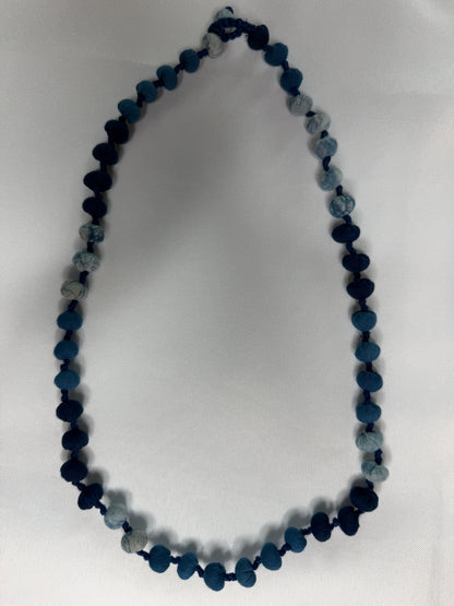 Eco-Friendly Upcycled Fabric Bead Necklace