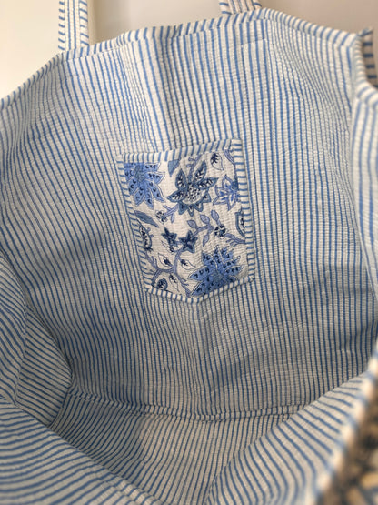 BlueBell  Quilted Tote Bag