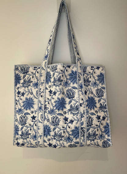 BlueBell  Quilted Tote Bag