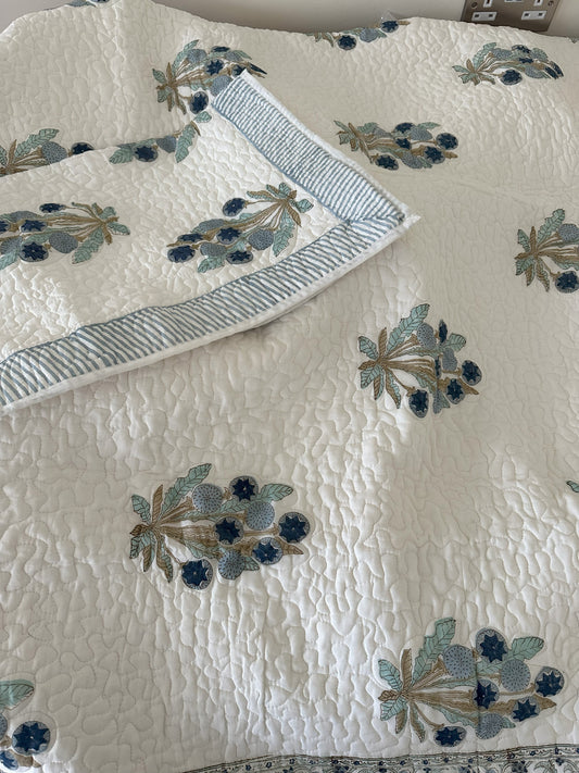 Quilted Bedcover - Mul Cotton