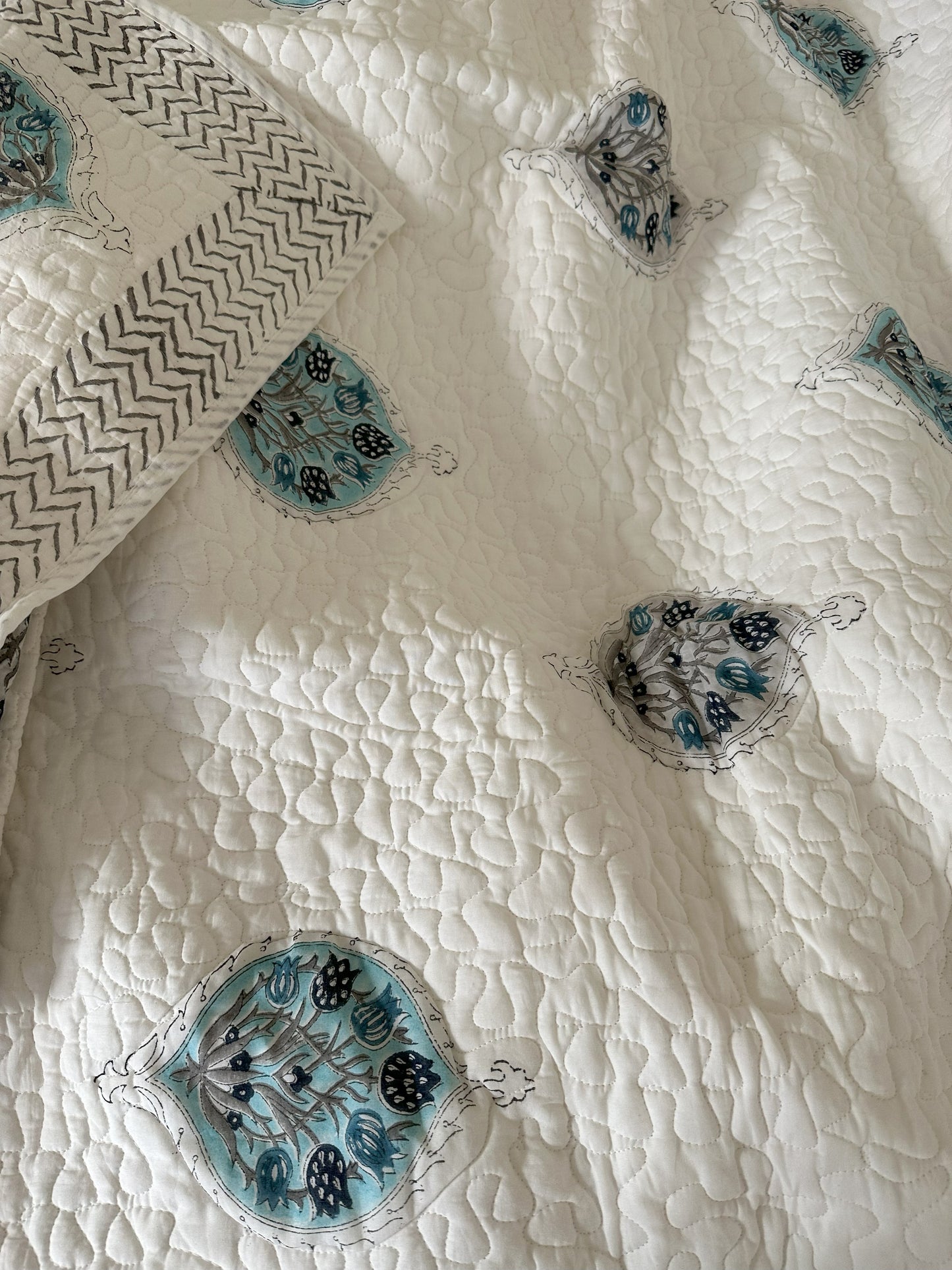 Quilted Bedcover - Mul Cotton