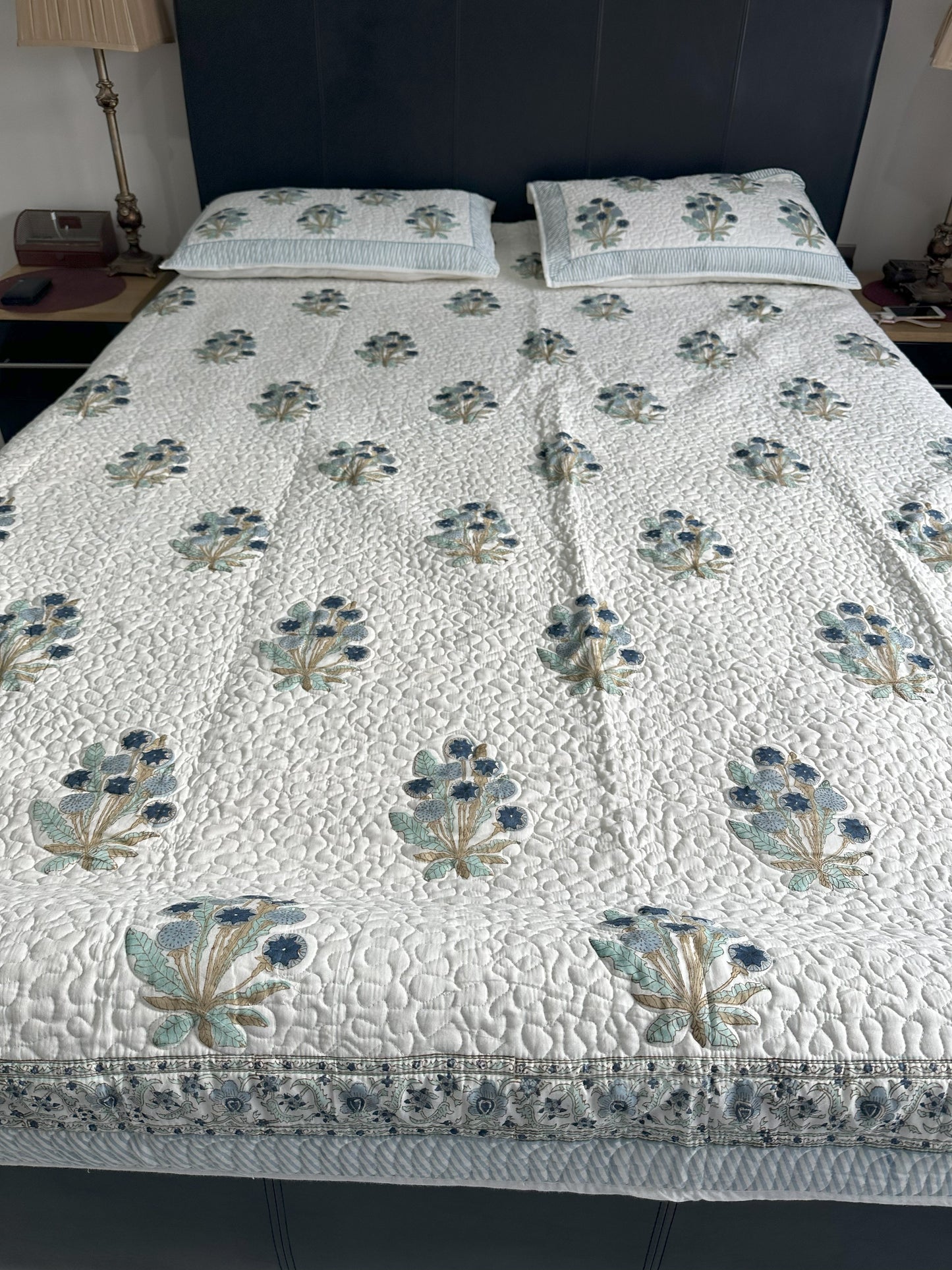 Quilted Bedcover - Mul Cotton