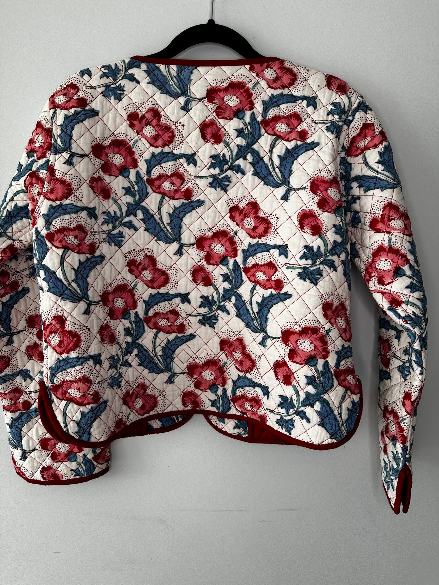 Crimson Poppy Quilted Jacket