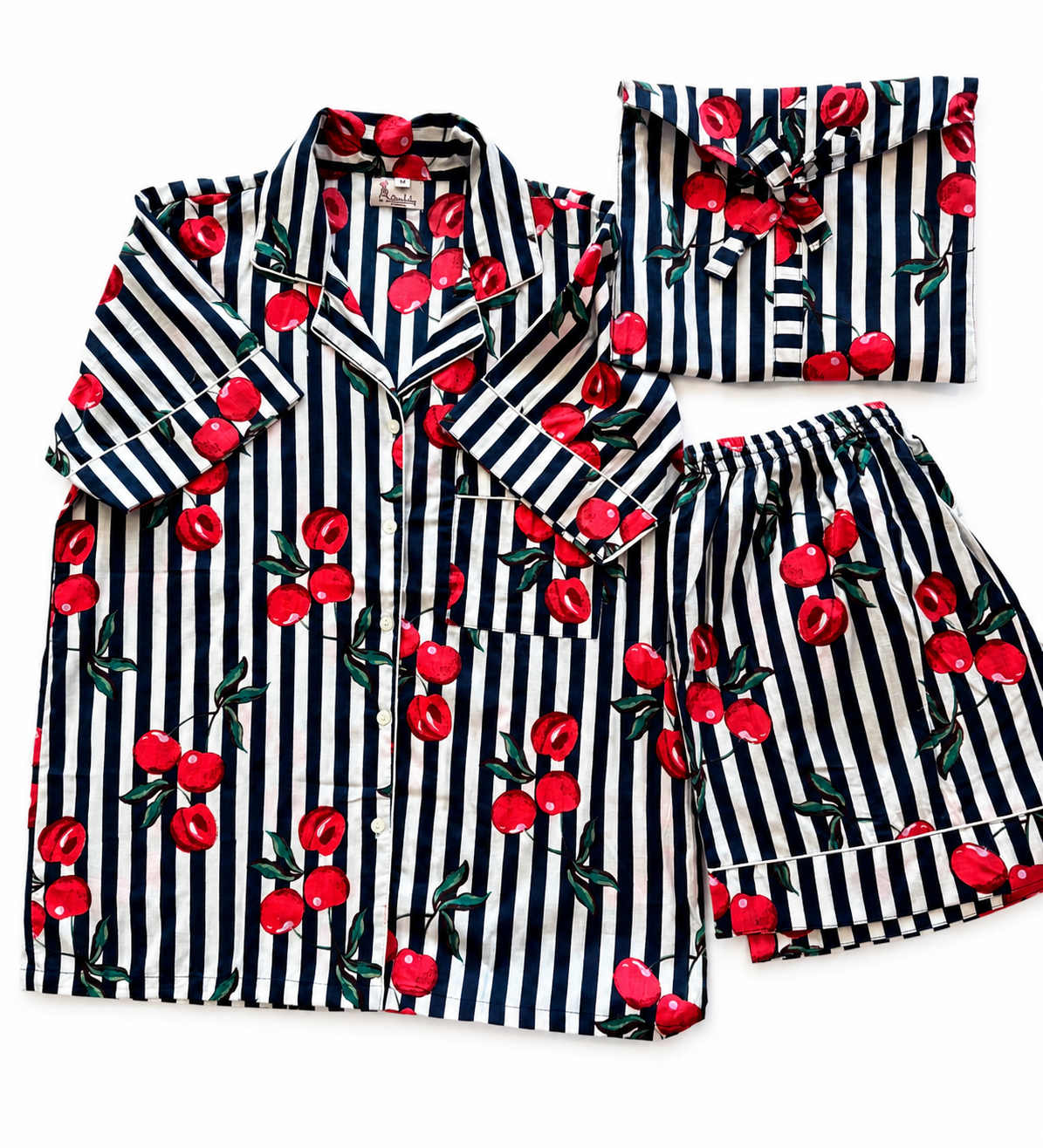 Cherry Shorts Pyjama Set