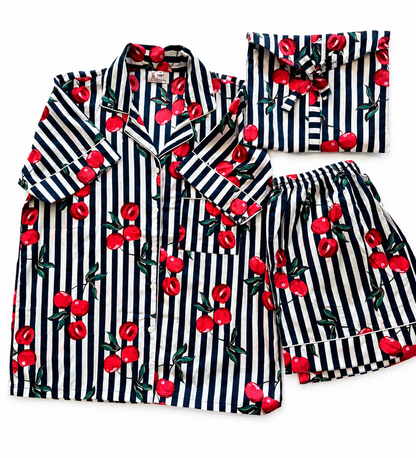 Cherry Shorts Pyjama Set