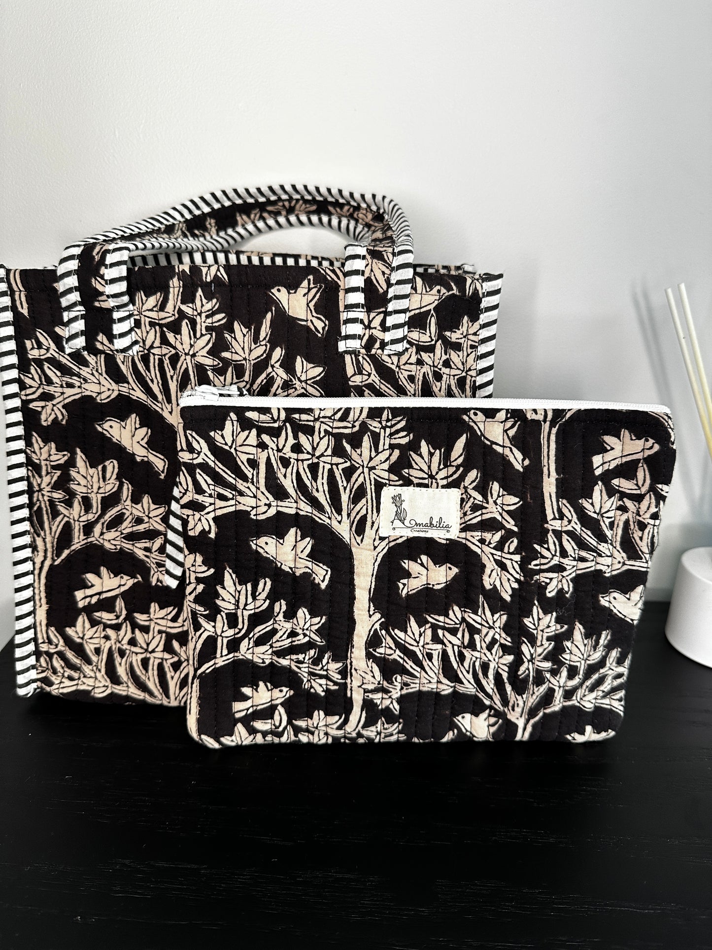 Midnight Grove Zipper Pouch