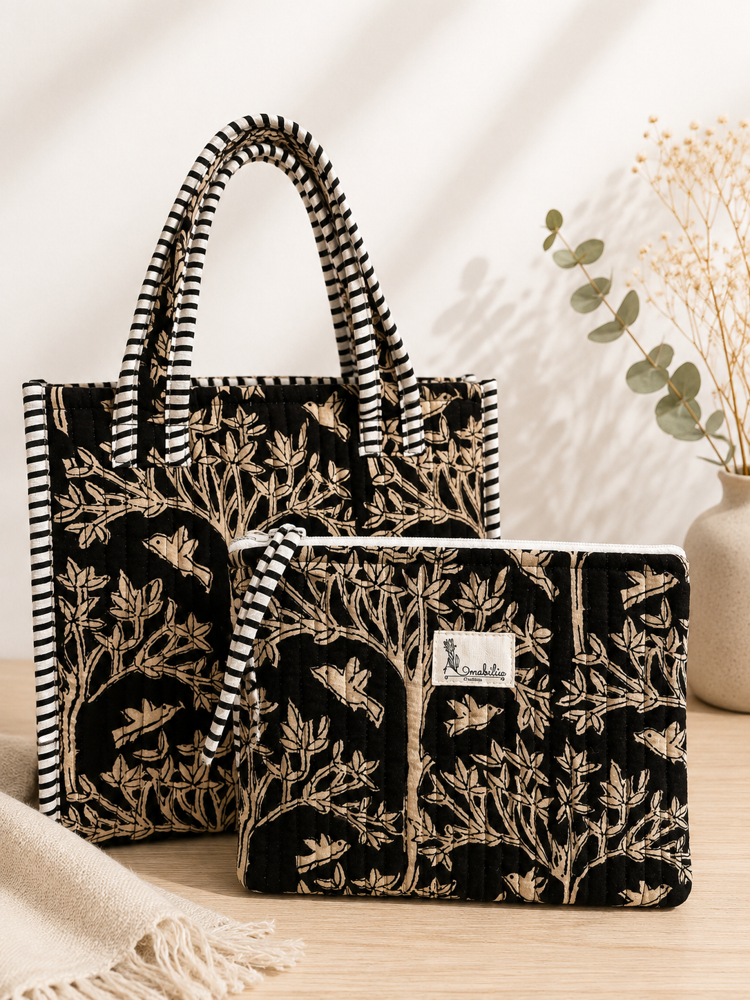 Midnight Grove Zipper Pouch