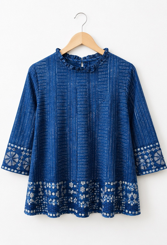 Indigo Panel Top