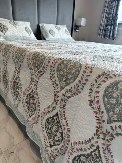 Luxury Quilted Bedcover - Premium Cotton