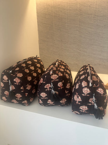 Midnight Flowers - Multi Purpose Zipper Bags